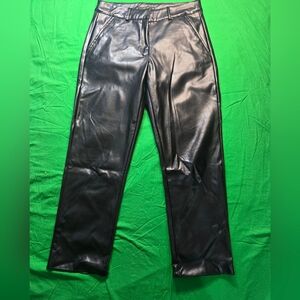 Deluc Women Faux Leather Pants Size Medium